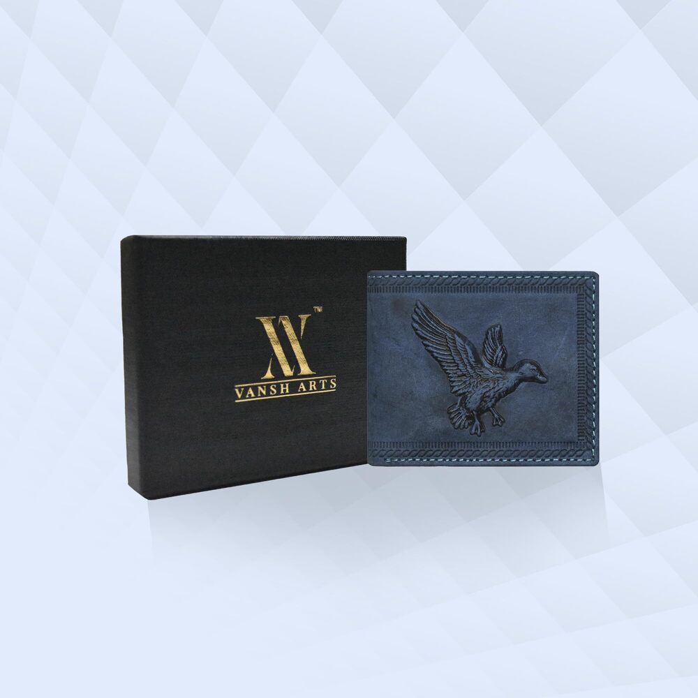 3047 Leather Wallets - 3D Embossed Realistic Duck Design Bifold Leather - Picture 8 of 9